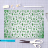 水彩クリスマスパターン 薄葉紙 (クラフト)