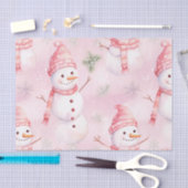 水彩クリスマスパターン 薄葉紙 (クラフト)