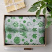 水彩クリスマスパターン 薄葉紙 (ギフト)