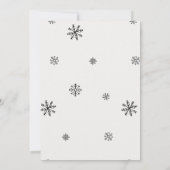 水彩クリスマスパーティの招待状 招待状 (裏面)