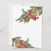 水彩クリスマスパーティー 招待状 (裏面)