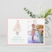 水彩クリスマスピンク大千年記念撮影 シーズンカード (スタンド正面)