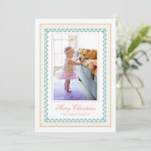 水彩クリスマスピンク大千年記念撮影 シーズンカード (スタンド正面)