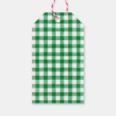 水彩クリスマスファッションガールとツリー ギフトタグ (裏面)