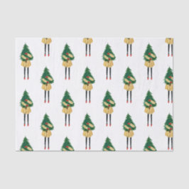 水彩クリスマスファッションガールティッシュペーパー 薄葉紙