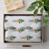 水彩クリスマスファッションガールティッシュペーパー 薄葉紙 (ギフト)