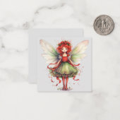水彩クリスマスフェアリー ノートカード (正面/裏面インサイチュ)
