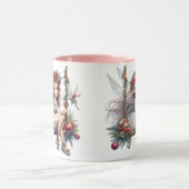 水彩クリスマスフェアリー | フェスティバルホリデーマグ マグカップ (中央)