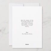 水彩クリスマスフェスティバルキャンドルイラストレーション シーズンカード (裏面)