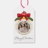 水彩クリスマスフォトギフトタグ ギフトタグ (正面)