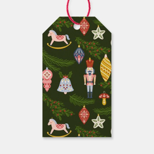 水彩クリスマスフォトギフトタグ ギフトタグ (裏面)