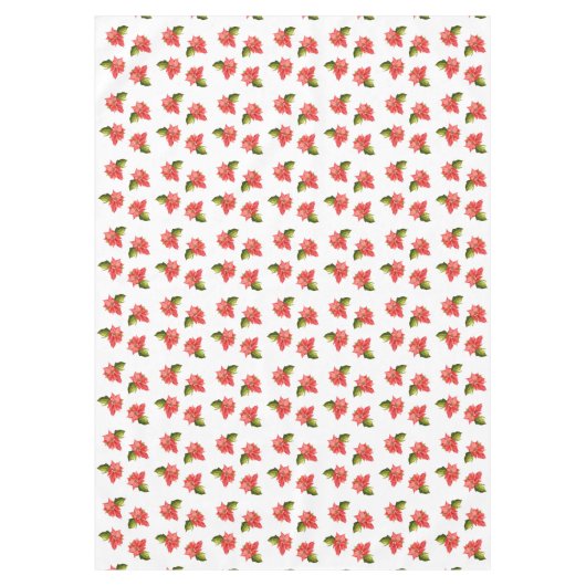 水彩クリスマスフラワーテーブルクロス テーブルクロス (正面)
