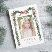 水彩クリスマスフレームフォト シーズンカード