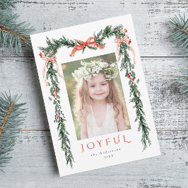 水彩クリスマスフレームフォト シーズンカード