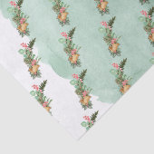 水彩クリスマスフローラティッシュペーパー 薄葉紙 (詳細)