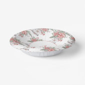 水彩クリスマスフローラ配置 ペーパーボウル (傾斜あり)