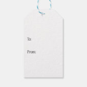 水彩クリスマスプレゼント ギフトタグ (裏面)