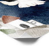 水彩クリスマスプレゼント フォトプリント            (角)