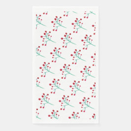 水彩クリスマスベリーススパイグパタ絵を描ーン