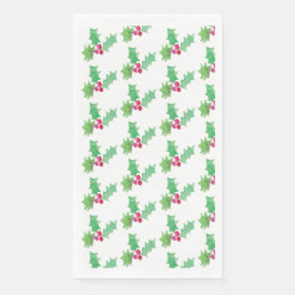 水彩クリスマスベリーハ絵を描ンドパターン（の模様が）ある