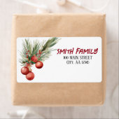 水彩クリスマスベリー ラベル (インサイチュ)