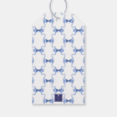 水彩クリスマスベルまたはウェディングベル ギフトタグ (裏面)