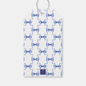 水彩クリスマスベルまたはウェディングベル ギフトタグ (裏面)