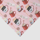 水彩クリスマスホットココアチョコレート 薄葉紙 (詳細)