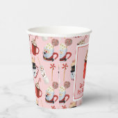 水彩クリスマスホットチョコレートココアパーティー 紙コップ (右)