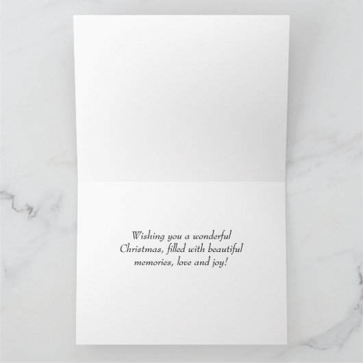 水彩クリスマスホリーマギピードシスターアート カード (内部)