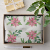 水彩クリスマスポインセチア花 薄葉紙 (ギフト)