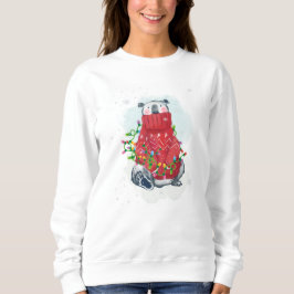 水彩クリスマスポーラーベア スウェットシャツ