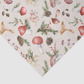 水彩クリスマスマッシュルーム素朴林 薄葉紙 (詳細)
