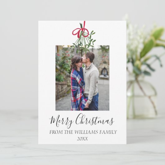 水彩クリスマスミスタントー写真植物学 シーズンカード (スタンド正面)