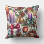 水彩クリスマスモチーフホリデー クッション (裏面)