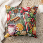 水彩クリスマスモチーフ クッション (ブランケット)