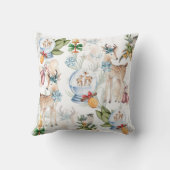 水彩クリスマスモノグラムの クッション (裏面)