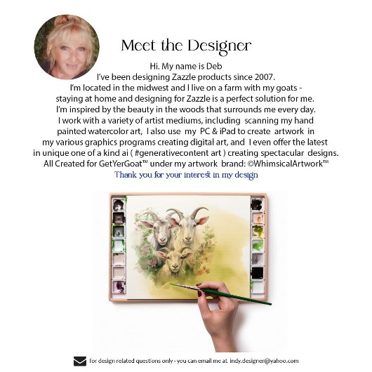 水彩クリスマスヤギベビーメリークリスマス カード