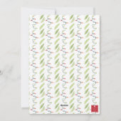 水彩クリスマスライトガーランド シーズンカード (裏面)