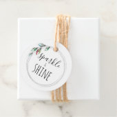 水彩クリスマスライトギフトラベル フェイバータグ (インサイチュ)