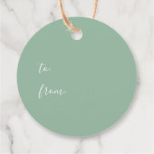 水彩クリスマスライトギフトラベル フェイバータグ (裏面)