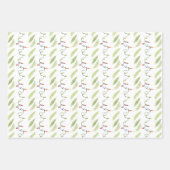 水彩クリスマスライト ラッピングペーパーシート (正面)