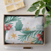 水彩クリスマスラッ結婚ピング紙 薄葉紙 (ギフト)