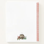 水彩クリスマスランタンパインベリーレシピ ノートブック (裏面)