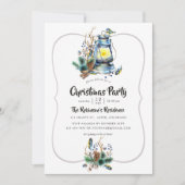 水彩クリスマスランタンパーティー 招待状 (正面)