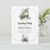 水彩クリスマスランタンパーティー 招待状 (スタンド正面)