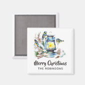 水彩クリスマスランタン マグネット (正面/裏面)