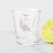 水彩クリスマスリース&キャンディーケーン ショットグラス (裏面)