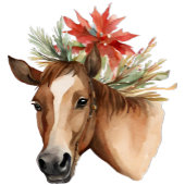 水彩クリスマスリース シーズンカード