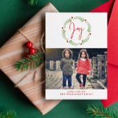 水彩クリスマスリース シーズンカード